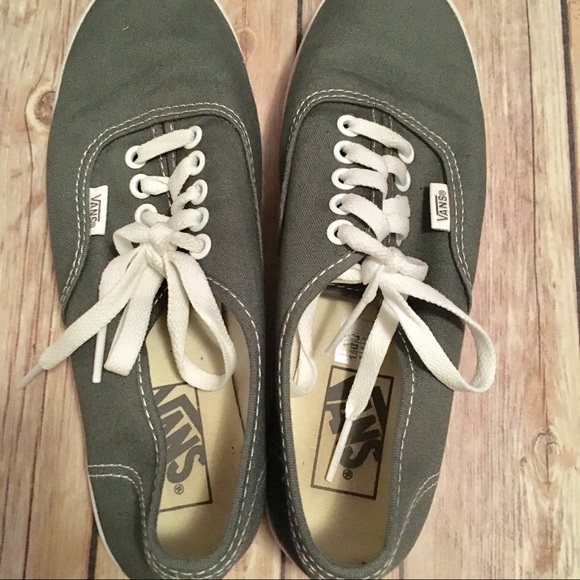 Vans grey canvas tennis shoes size 7 - Picture 4 of 5